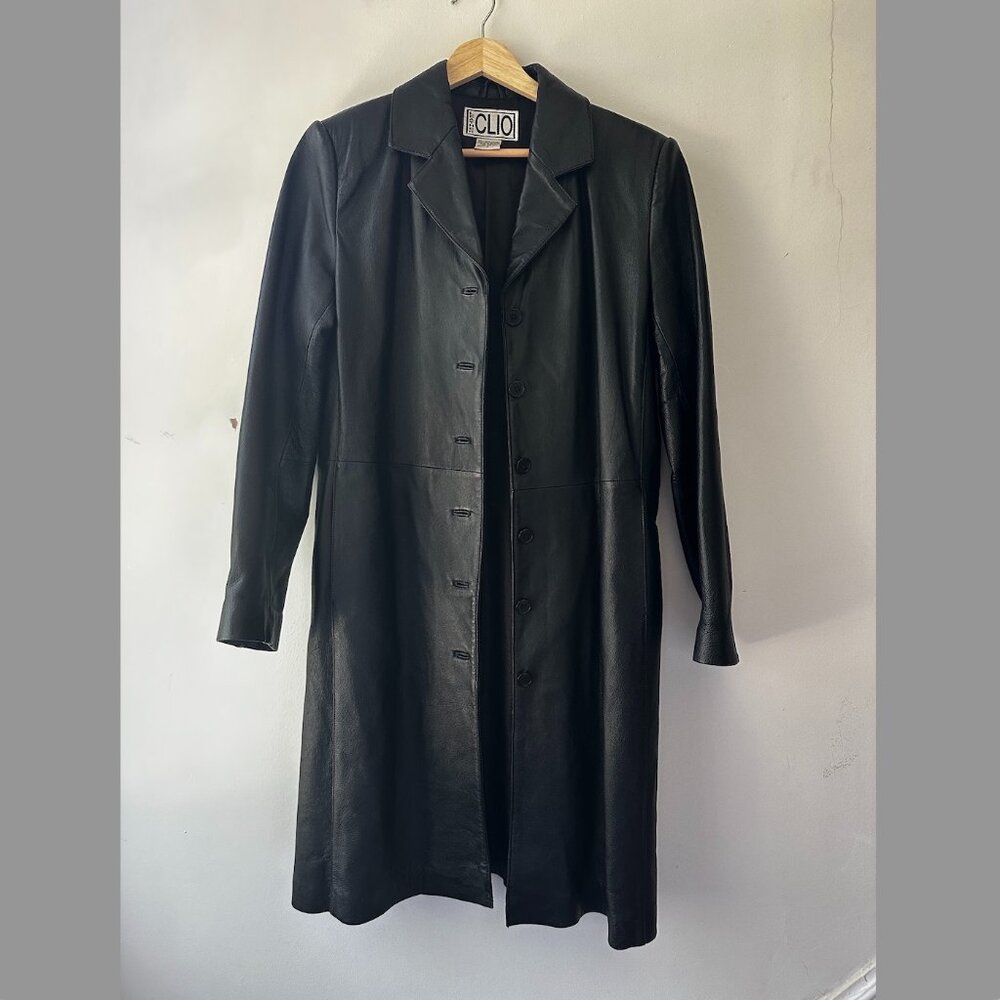 Vintage Clio Leather Jacket, Excellent Condition Size 4
